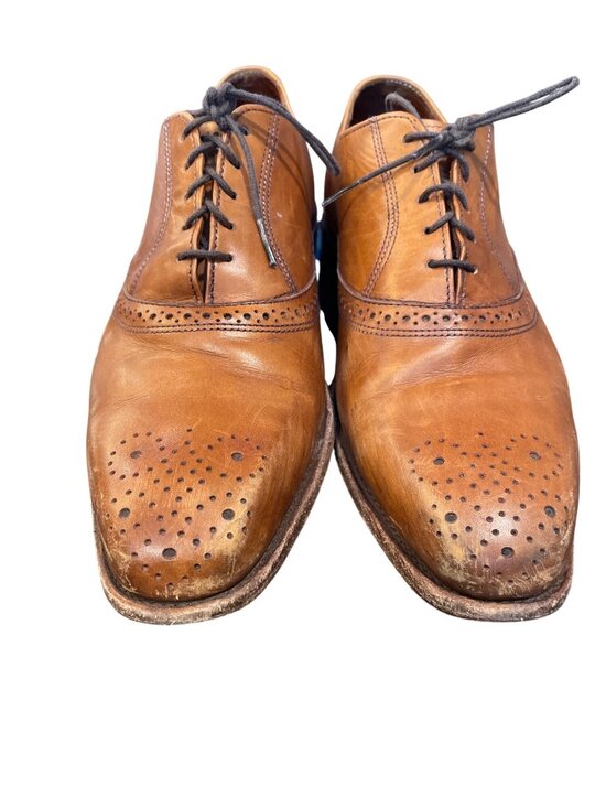 Allen Edmonds Augusta mens USA VTg  brown leather oxford dress shoes sz 8.5E SKU main image 14